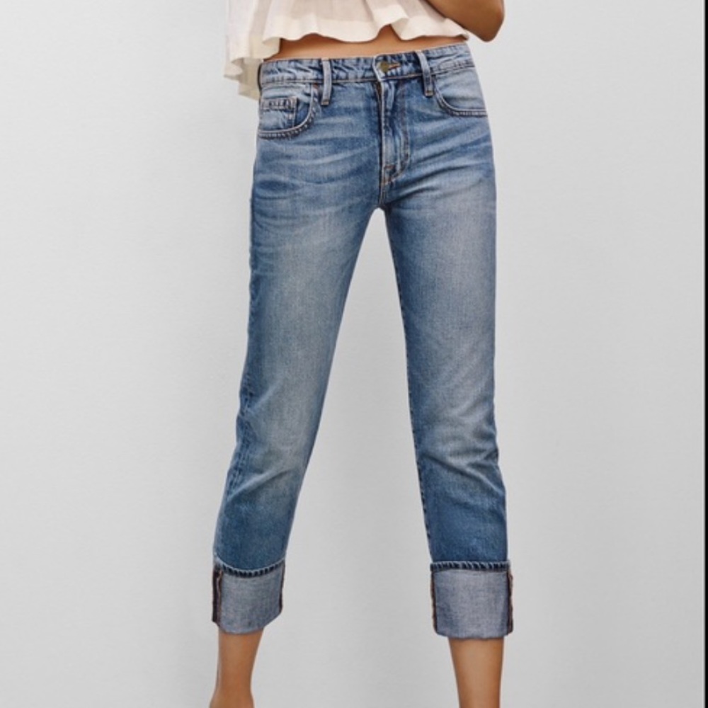 Frame Le Grand Garcon Mid-Rise Boyfriend Jeans EUC